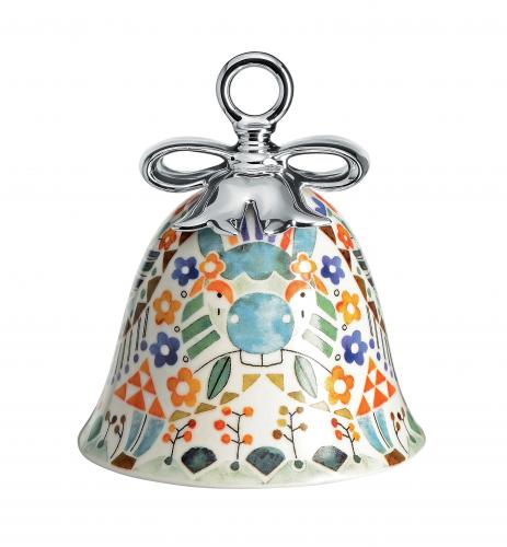 Alessi Weihnachtsschmuck Weihnachtsglocke "Donkey" aus Porzellan